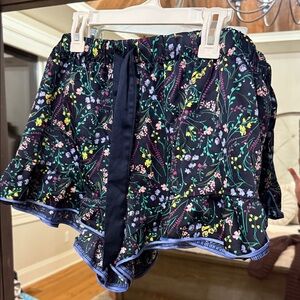 Victoria's Secret Floral Pajama Shorts - Navy and Multicolor